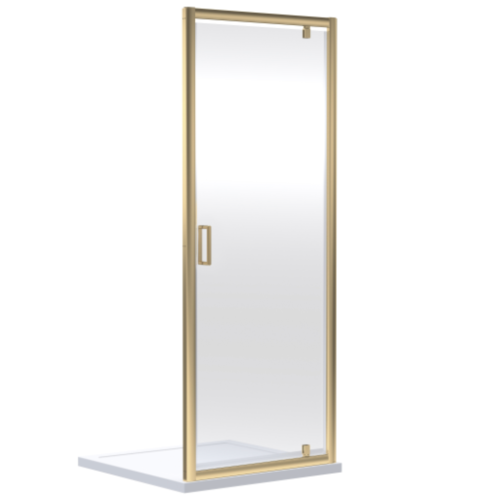 Choice Ensky Brushed Brass Pivot Door