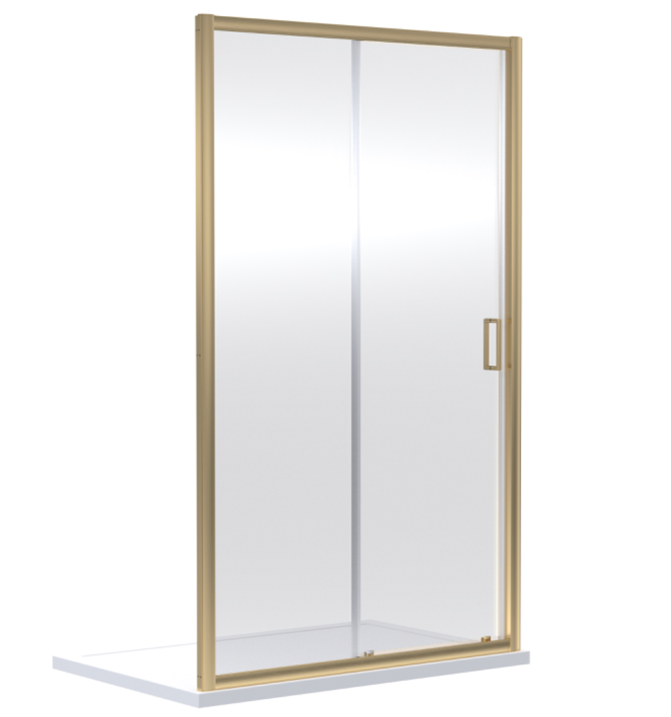 Choice Ensky Brushed Brass Single Sliding Door
