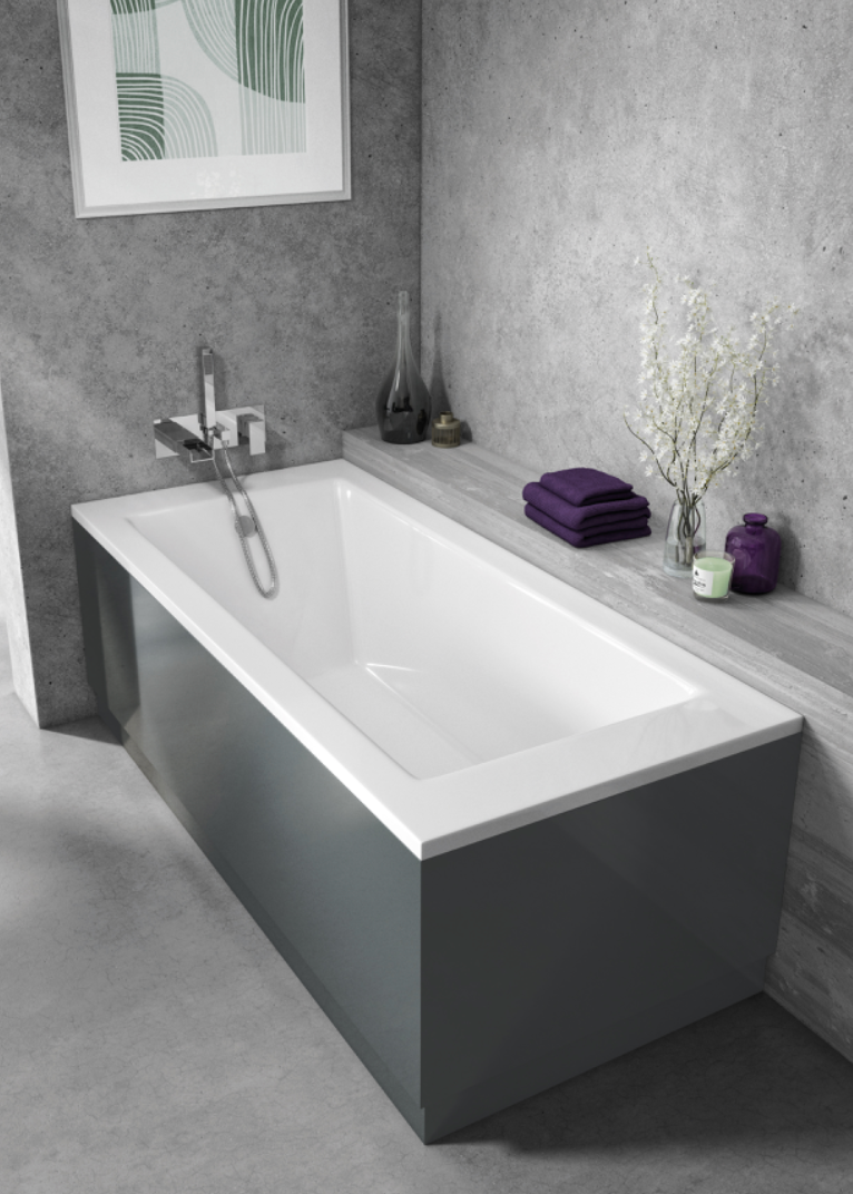 Choice Waterproof Matt Grey Bath Panels