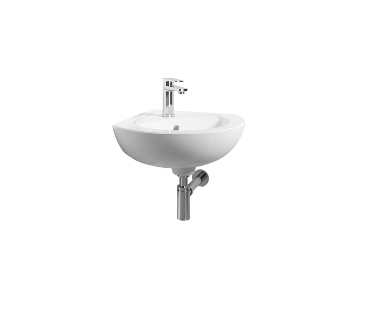 Choice Ramsay Corner Wall Hung 1TH Basin