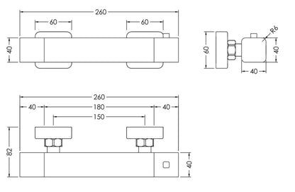 Windon Thermostatic Bar Valve