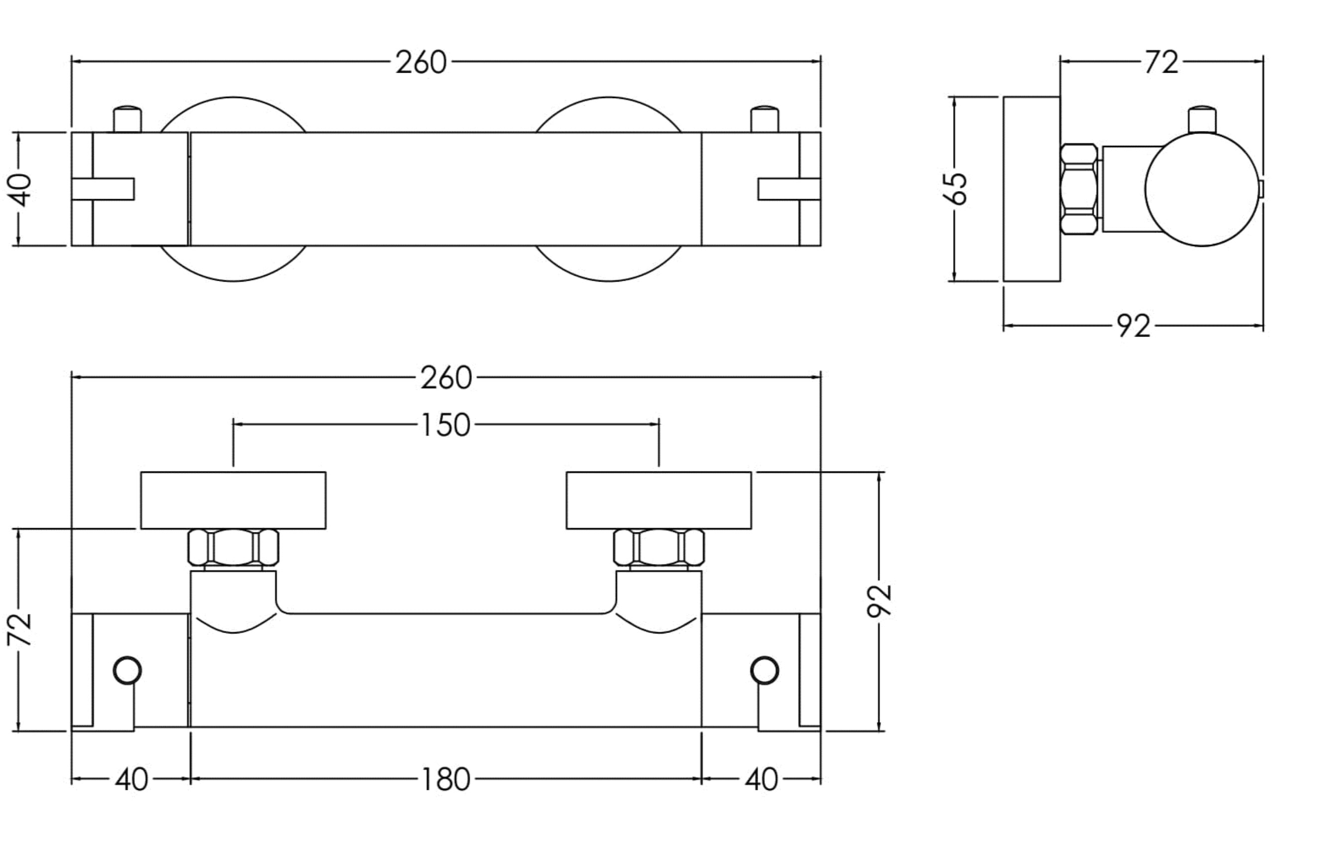 Binsey Thermostatic Bar Valve