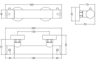 Binsey Thermostatic Bar Valve