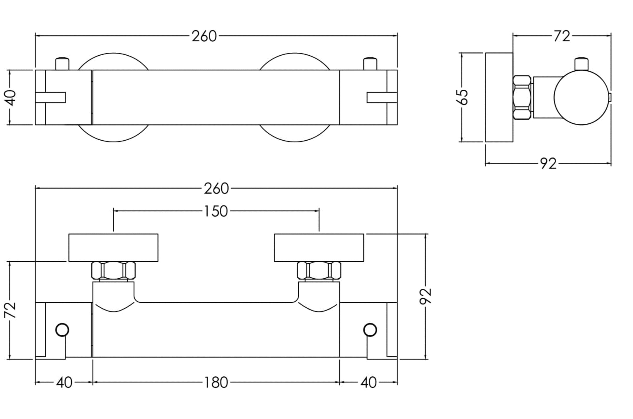 Arvan Thermostatic Bar Valve