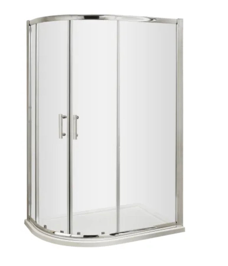 Pacific Offset Quadrant Enclosure 6mm Glass