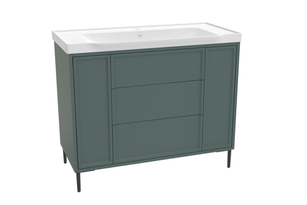 Bota Parisian Green 1000mm Freestanding Cabinet