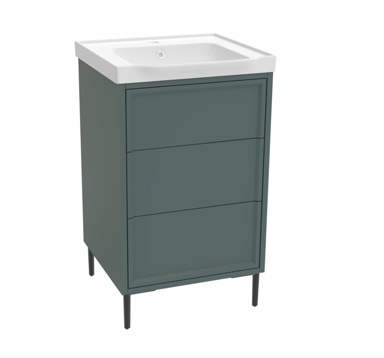 Bota Parisian Green 500mm Freestanding Cabinet