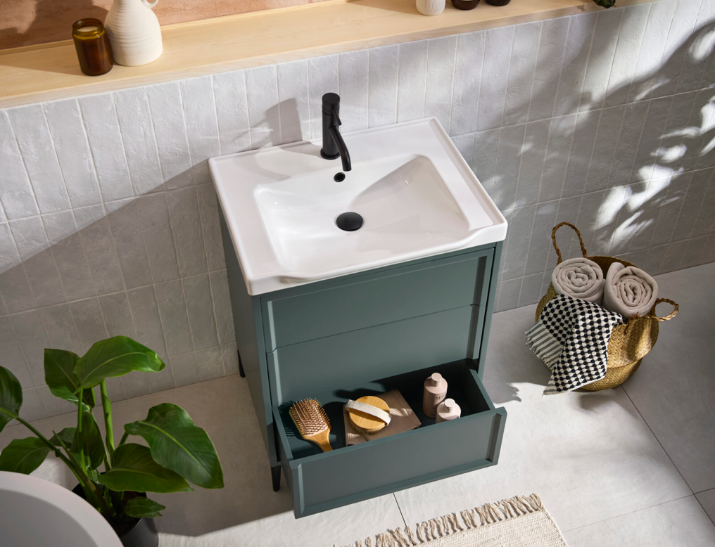 Bota Parisian Green 500mm Freestanding Cabinet