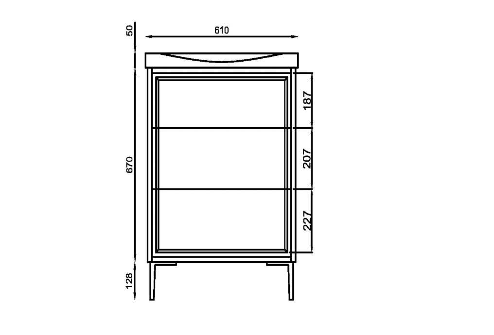 Bota Earth Red 600mm Freestanding Cabinet