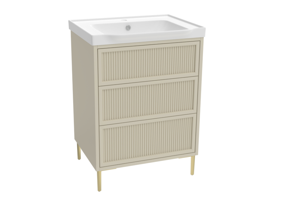 Bota Fluted 600mm Freestanding Cabinet
