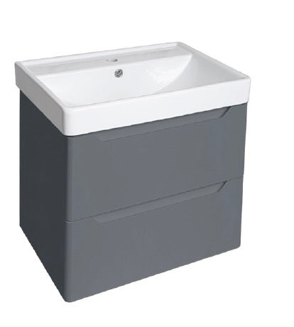 PVC Handleless Wall Hung Basin Unit 700mm