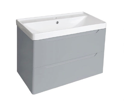 PVC Handleless Wall Hung Basin Unit 800mm