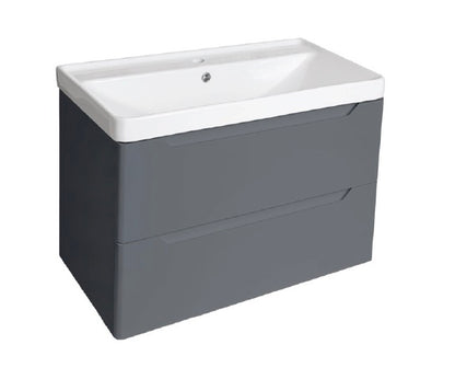 PVC Handleless Wall Hung Basin Unit 800mm