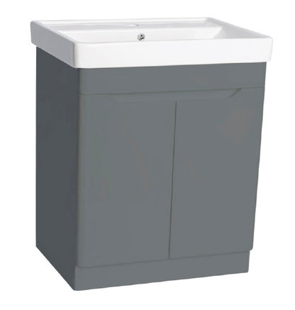 PVC Handleless Floor Standing Basin Unit 800mm