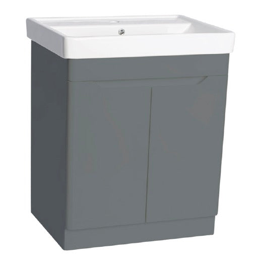 PVC Handleless Floor Standing Basin Unit 800mm