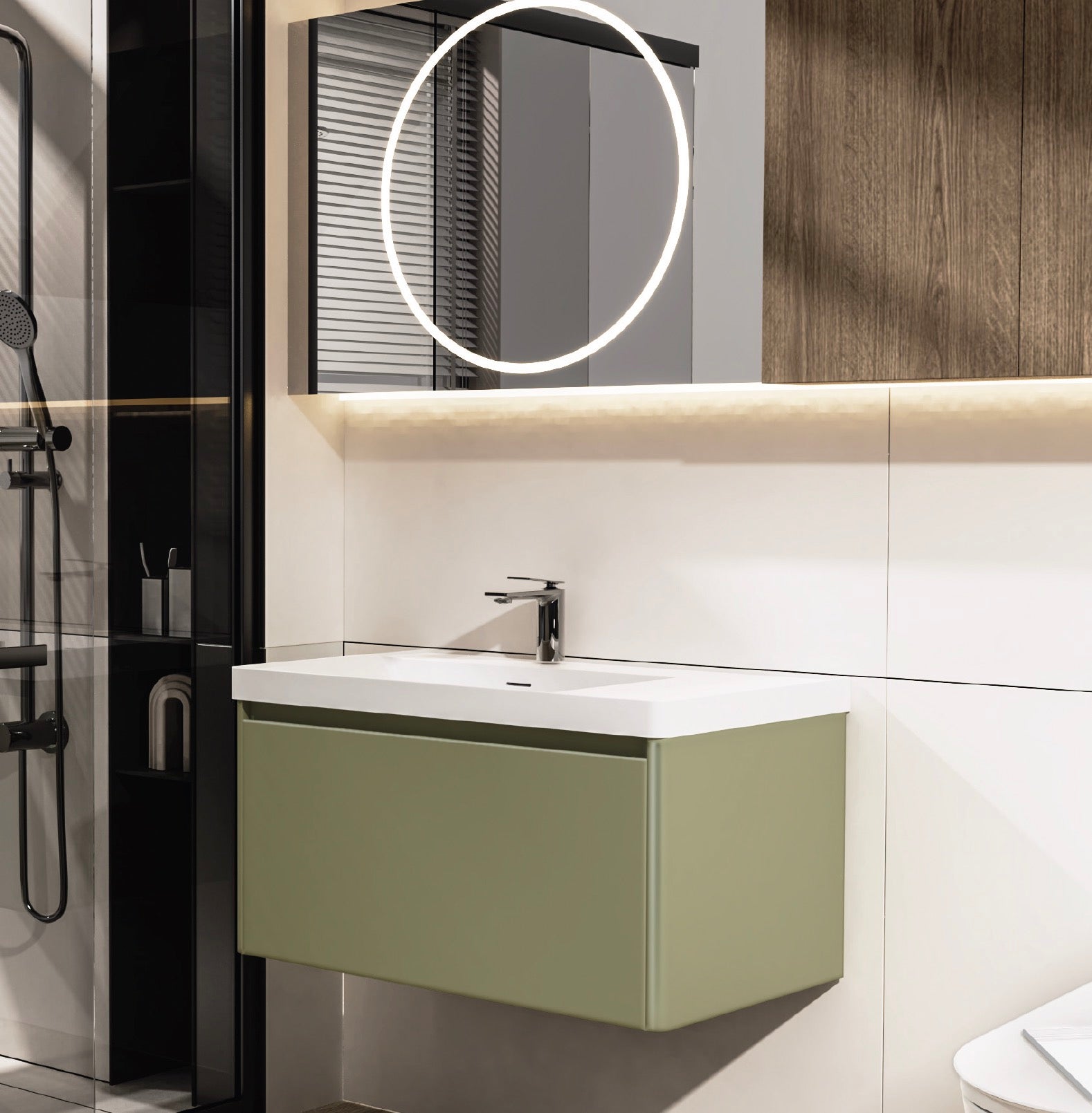 Vogue Wall Hung Basin Unit 800mm