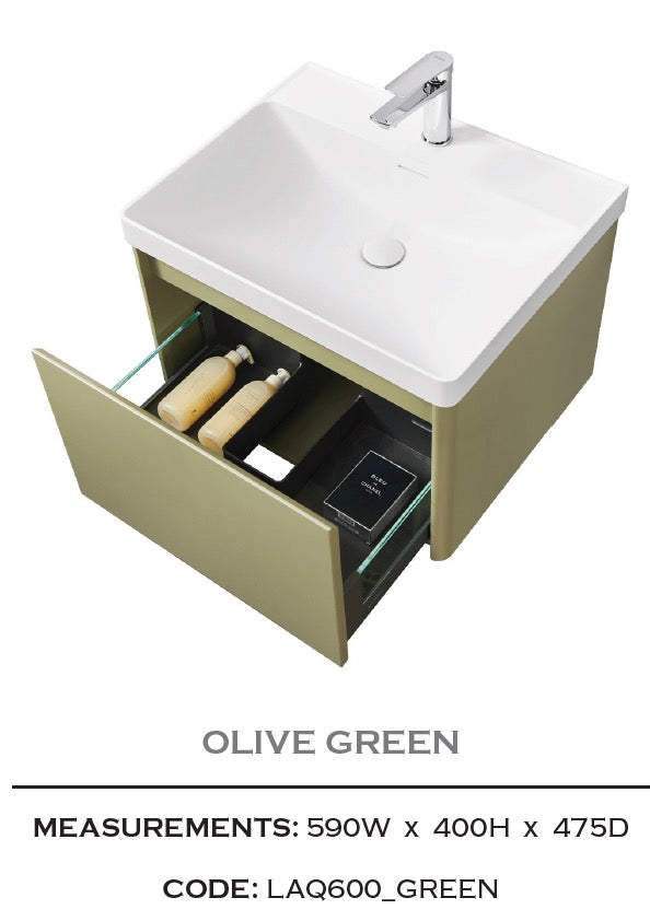 Vogue Wall Hung Basin Unit 600mm