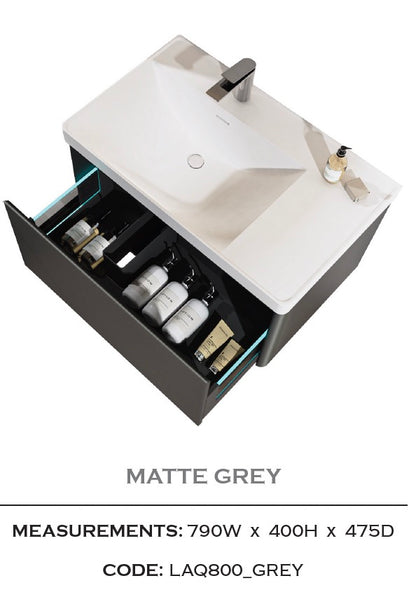 Vogue Wall Hung Basin Unit 800mm