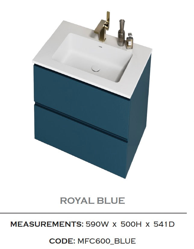 Volcan Wall Hung Basin Unit 600mm