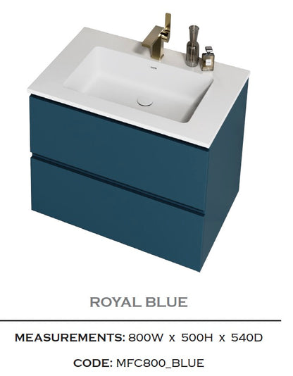 Volcan Wall Hung Basin Unit 800mm