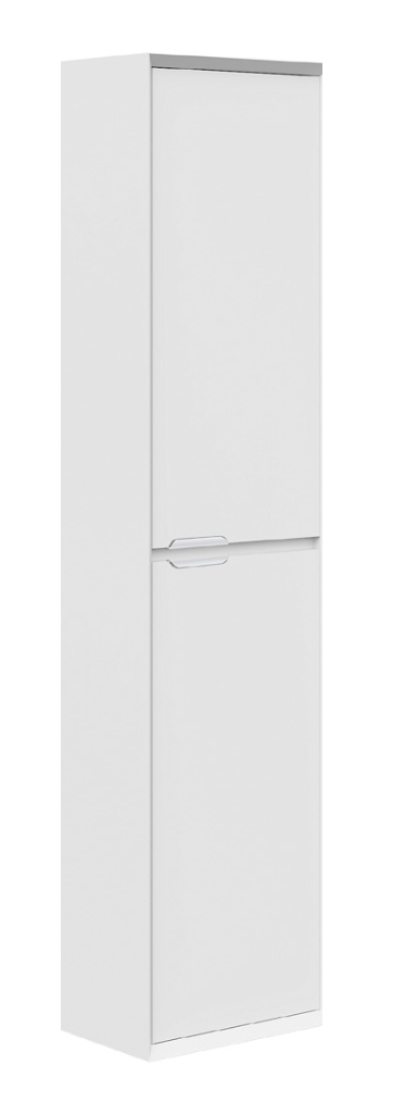 PVC Modern Column Cabinet With Waterfall Handle Doors 300mm