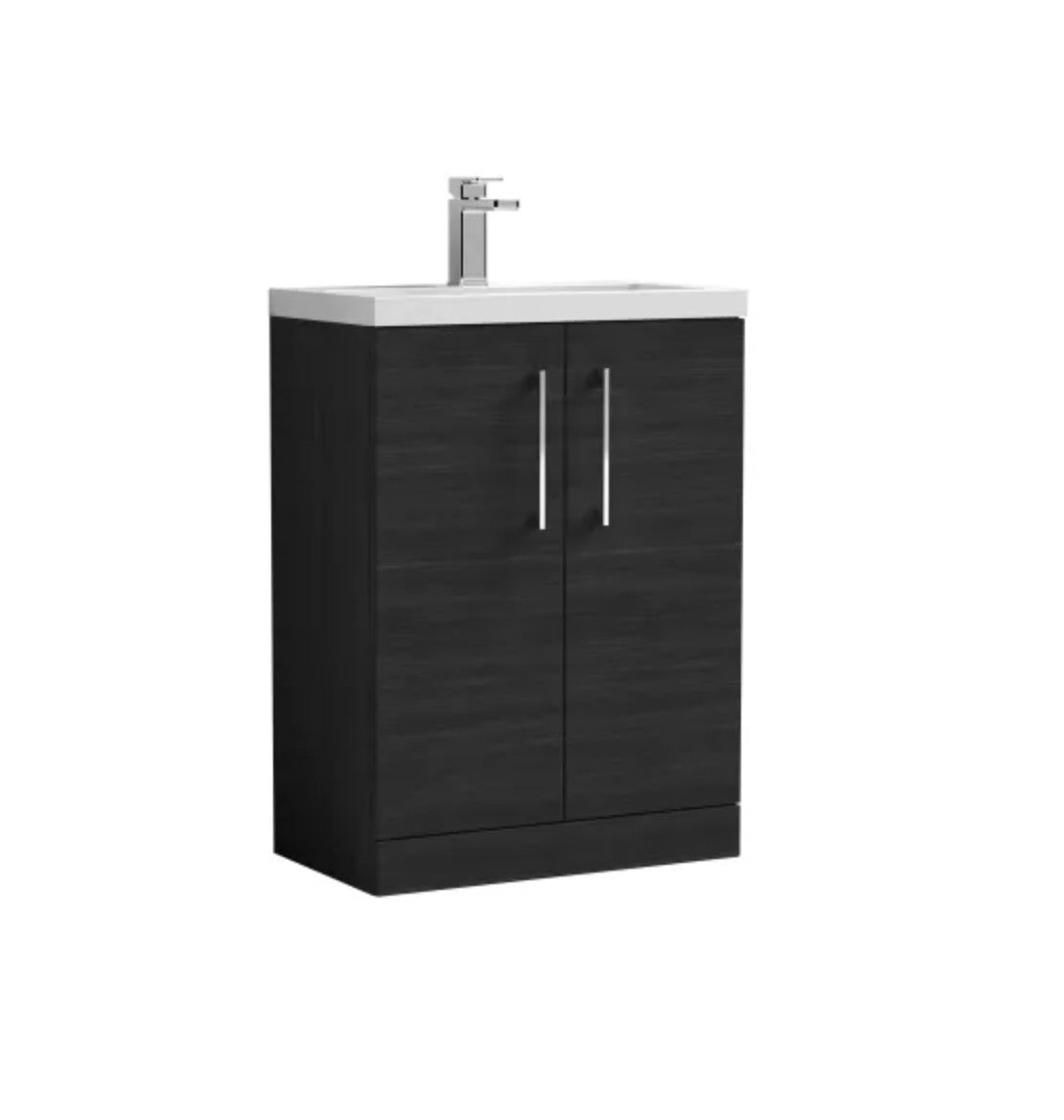 Arno Furniture Range - Compact Floor Standing 2-Door Vanity & Ceramic Basin