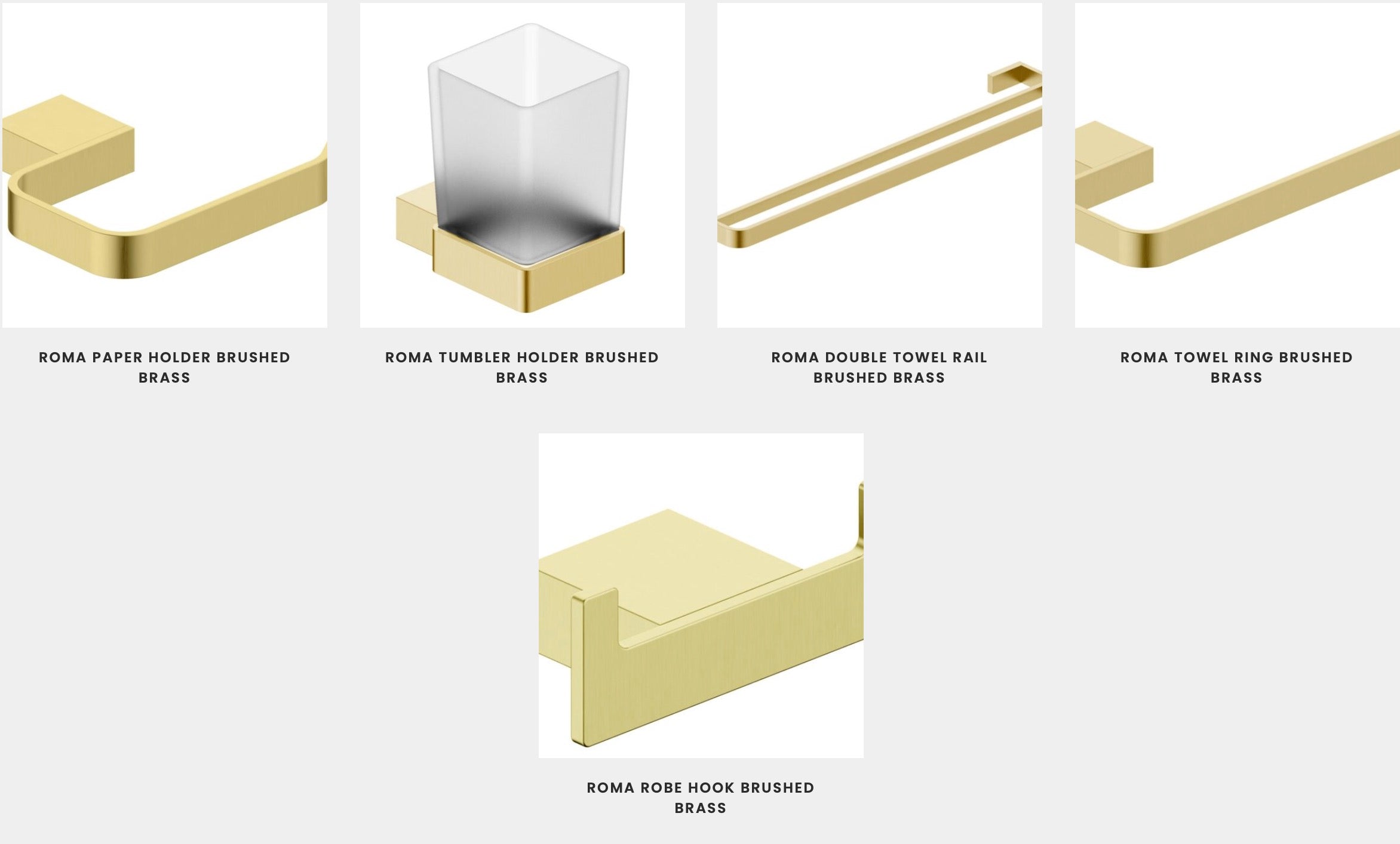 Bathroom Accessories - Roma Range