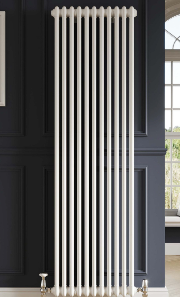 Designer 2 Column Vertical Radiator WHITE