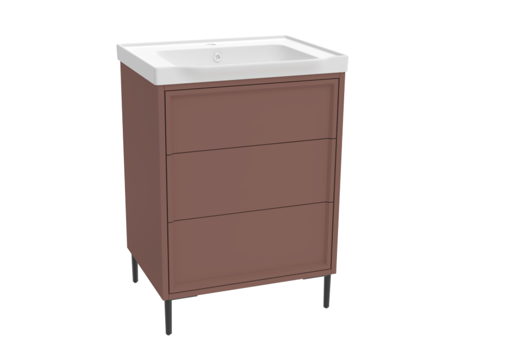 Bota Earth Red 600mm Freestanding Cabinet
