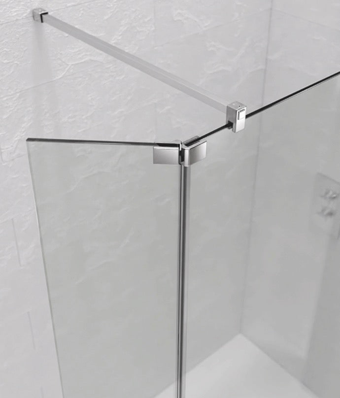 S8 Chrome Wetroom Flipper Panel