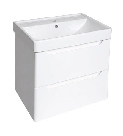 PVC Handleless Wall Hung Basin Unit 700mm