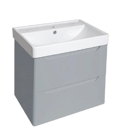 PVC Handleless Wall Hung Basin Unit 700mm