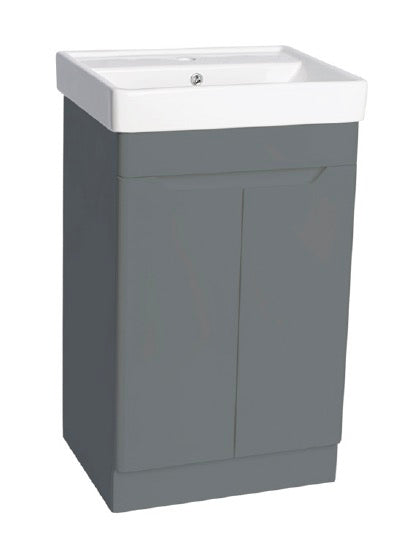 PVC Handleless Floor Standing Basin Unit 500mm