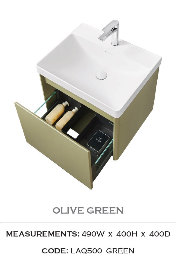 Vogue Wall Hung Basin Unit 500mm