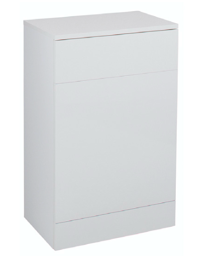 MDF Gloss White Back To Wall WC Unit 500mm