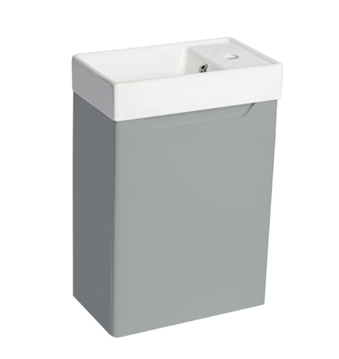 PVC Handleless Wall Hung Compact Basin Unit 400mm