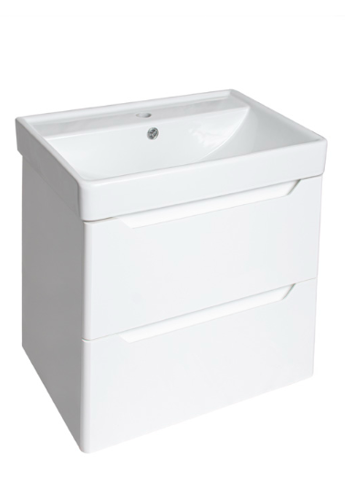 PVC Handleless Wall Hung Basin Unit 500mm