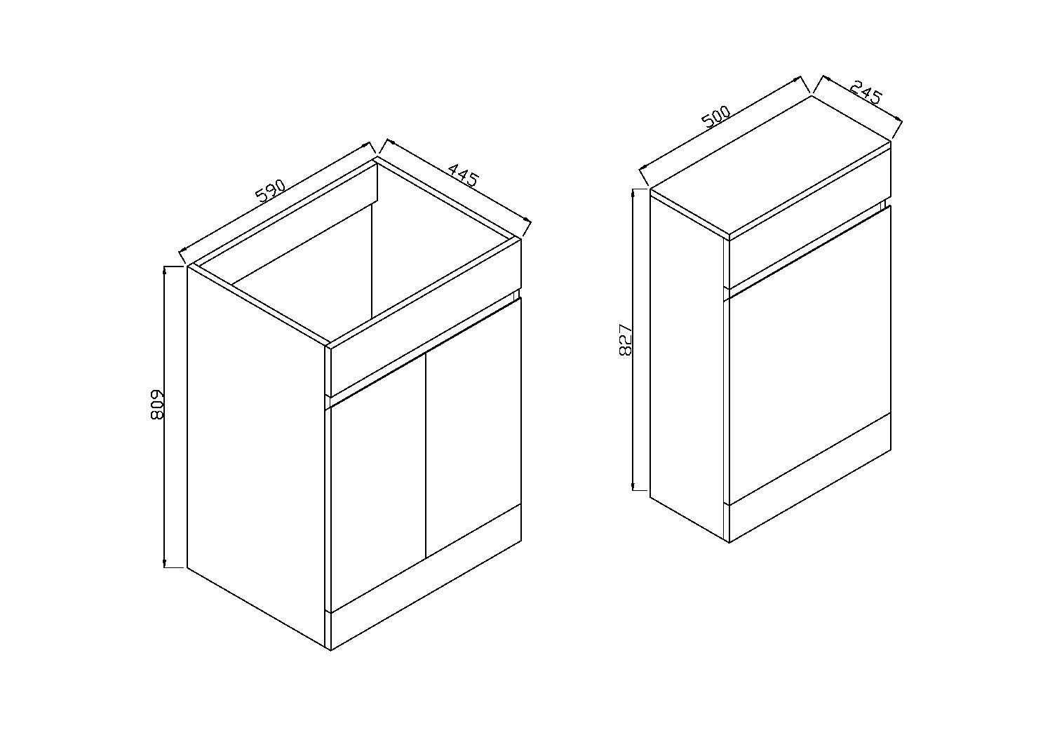 Waterguard Basin Unit (Defected) and 600 Thin Basin
