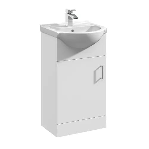 Mayford Floor Standing Single Door Vanity Unit & Round Basin 450mm
