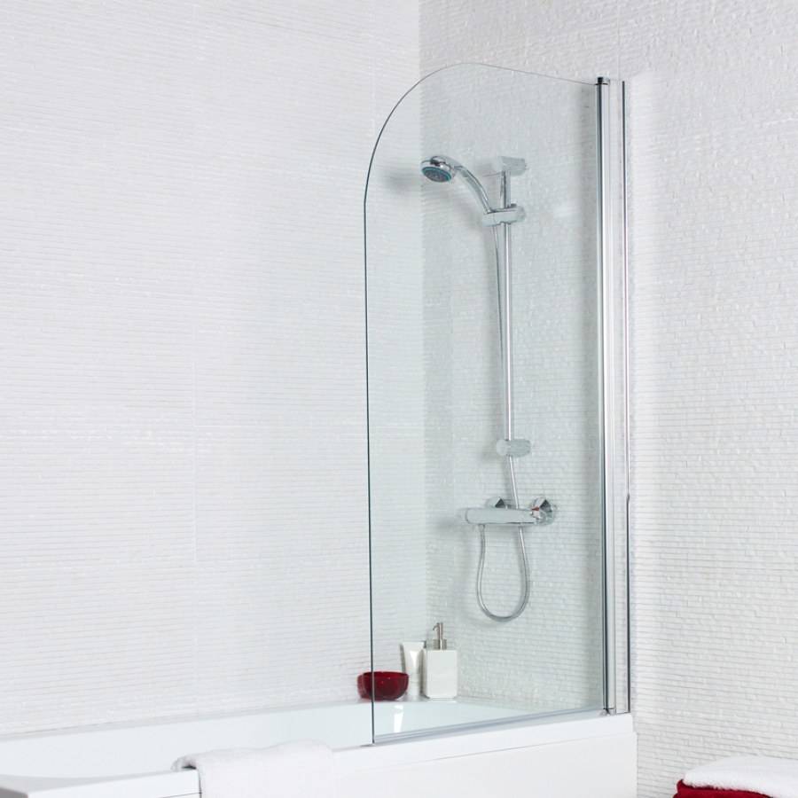 Koncept Straight Screen, Radius Edge Bath Screen