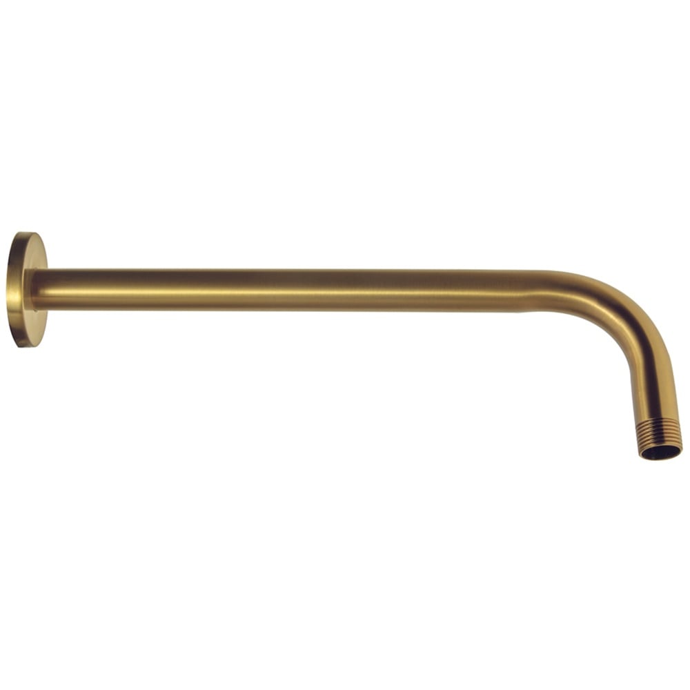 Niagara Equate Brushed Brass Modern Wall Mounted Round Shower Arm