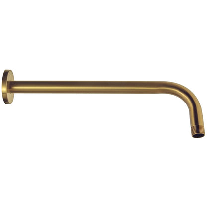 Niagara Equate Brushed Brass Modern Wall Mounted Round Shower Arm