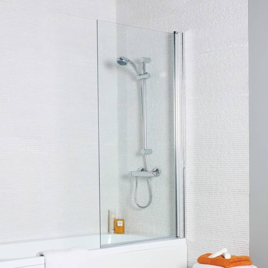 Koncept Straight Screen, Square Edge Bath Screen