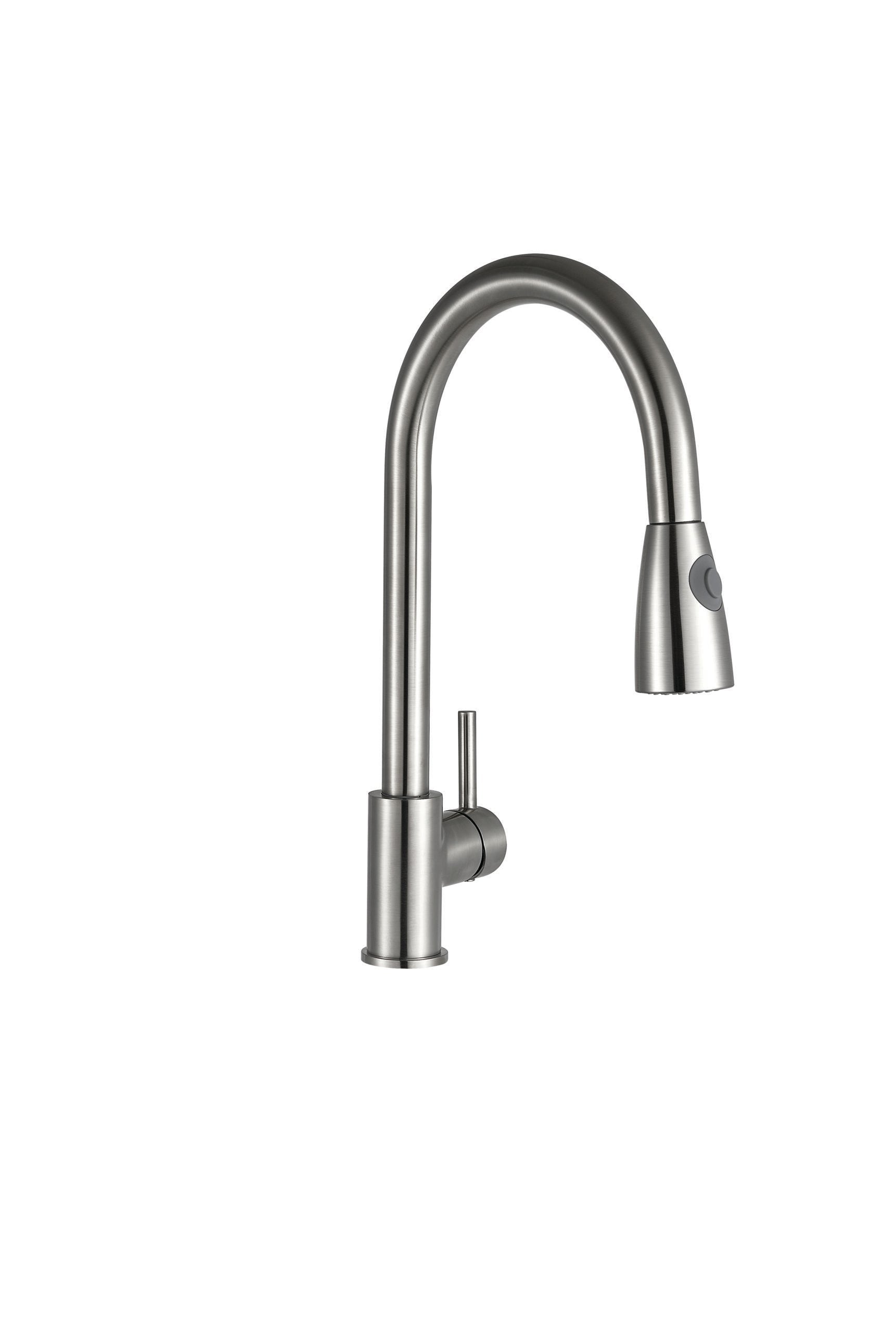 Optima Brushed Pull Out Kitchen Tap