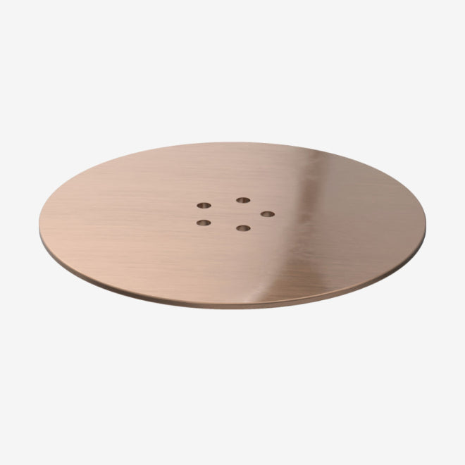 Brushed Copper 90mm Metal Shower Trap Cover