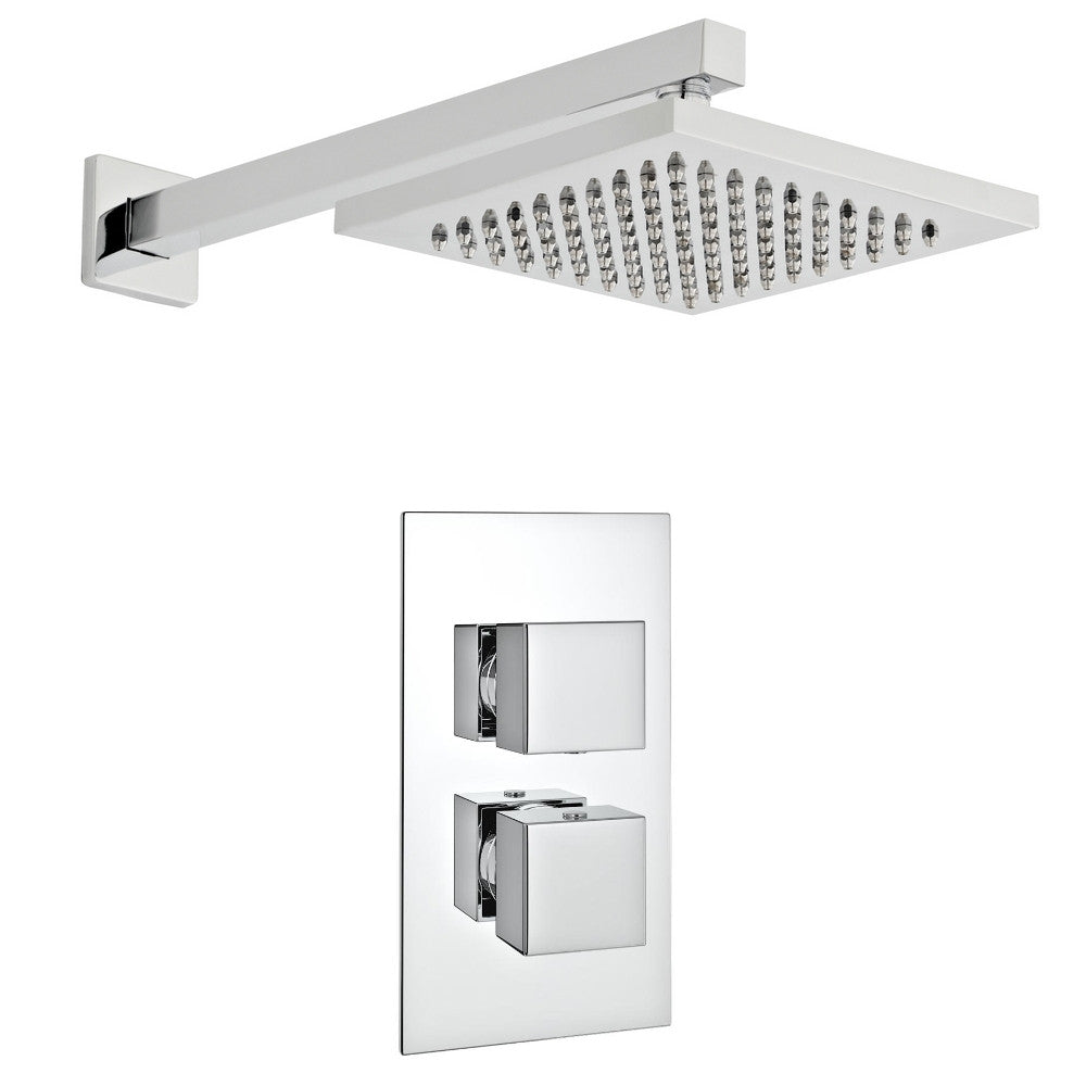 Pure Thermostatic Concealed Shower With Fixed Overhead Drencher