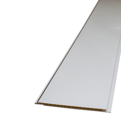 Gloss White / Chrome Strip 2.7m