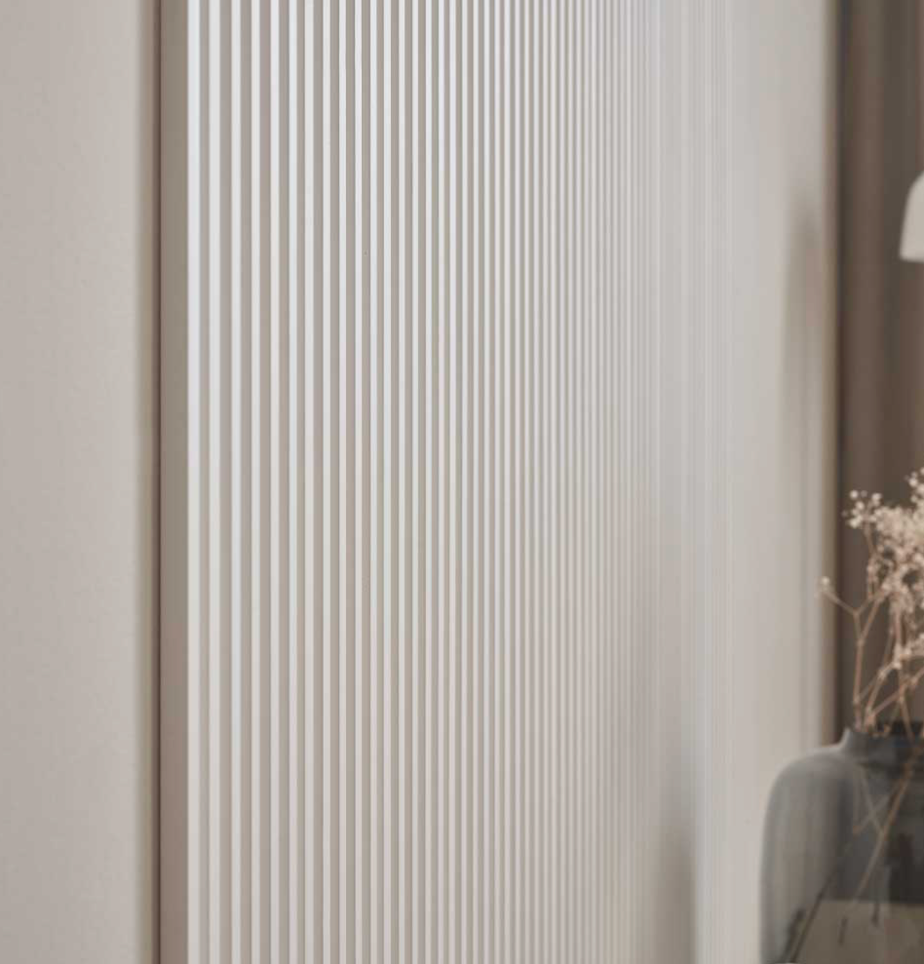 Linerio Slat-Wall S-Line Slat Panels - White