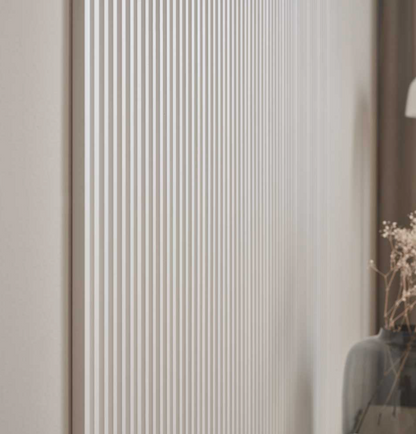 Linerio Slat-Wall S-Line Slat Panels - White